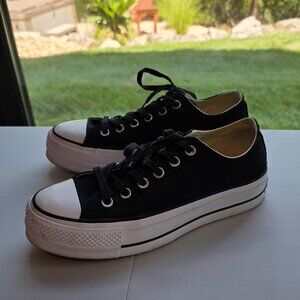 Converse Platform Sneakers Black/White